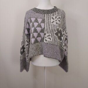 Sincerely Jules Size Small Oversized Wool Blend Knit Cropped Sweater NWT